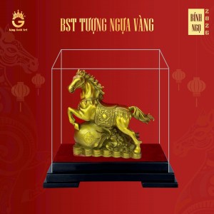 Tượng Ngựa vàng Tài Lộc - Quà Tết 2026