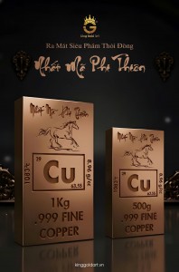 Đồng Thỏi 999.9 Nhất Mã Phi Thiên - Thỏi Đồng Nguyên Chất Giá Tốt