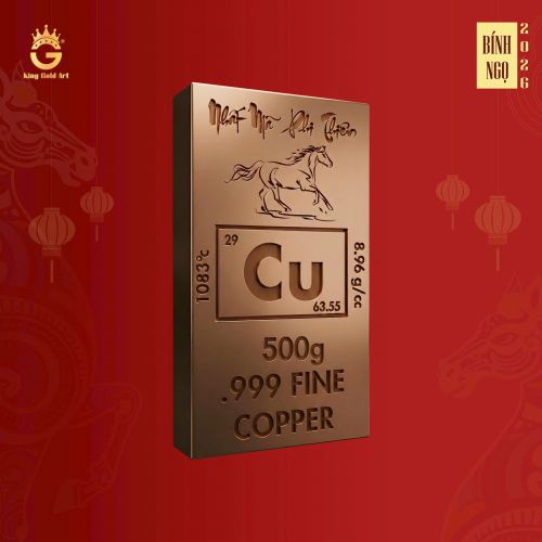 Thỏi đồng Mã đáo thành công 0.5kg