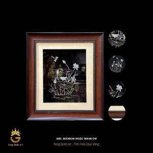 Tranh Hoa Sen Bạc Thủ Công: Quà Tặng Đối Ngoại Đẳng Cấp & Tinh Xảo