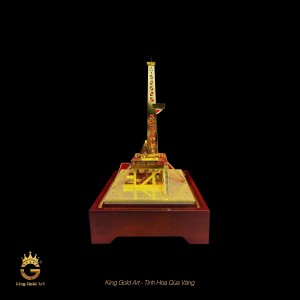 Mô hình dàn khoan dầu mạ vàng 