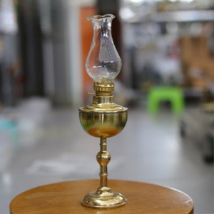 Đèn dầu đồng phong thủy 25cm cao cấp - Bật sáng tài lộc