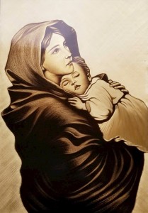 Tranh Đồng Đức Mẹ Độc Bản King Gold Art